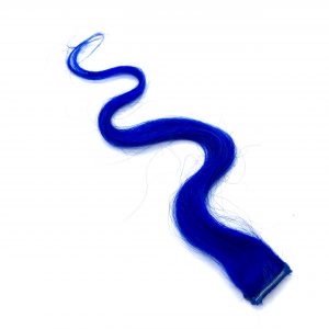 Blue Highlights Clip-in Human Hair Extensions - 14", Wavy