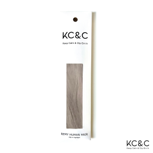 Ash Blonde Grey Highlight Clip-in Hair Extension