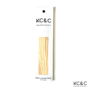 Bleach Blonde Single Highlight Remy Extension Human Hair Clip-in