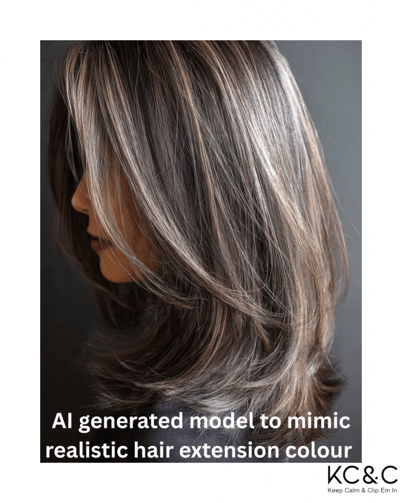 Ash grey blonde highlights