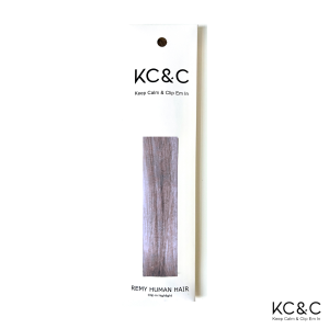 Lavender Grey Highlight Clip-in Remy Hair Extensions