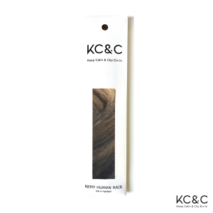 Caramel Brunette Ombre Remy human hair highlights. Colour melt