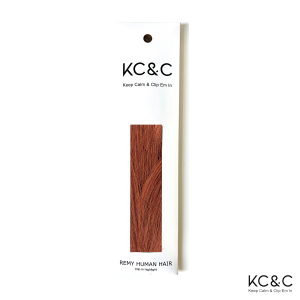 Copper Highlight Remy human hair extensions clip-in. Perfect for everyday or Cosplay
