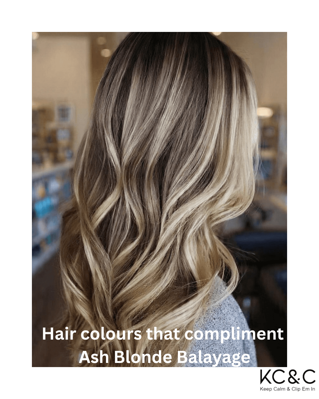 Balayage Blonde Ash Highlight. Remy human hair clip-in extensions