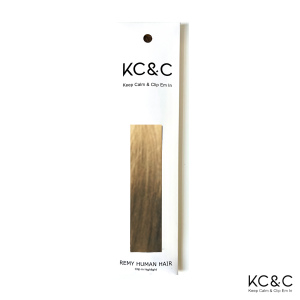 Ash Brown Ombre Highlight Virgin Remy Human Hair Clip-in Extension.