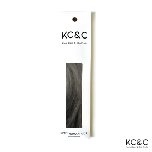 Grey Ombre Highlight Remy Human Hair Extension Clip-in