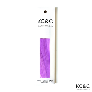 Lavender Highlight Remy Human Hair Extension Clip-in