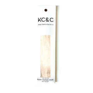 Ash Blonde Highlights Remy Human Hair Extensions Clip-in