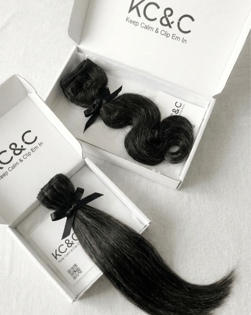 Salt & Pepper Grey Remy Human Hair extensions Dark