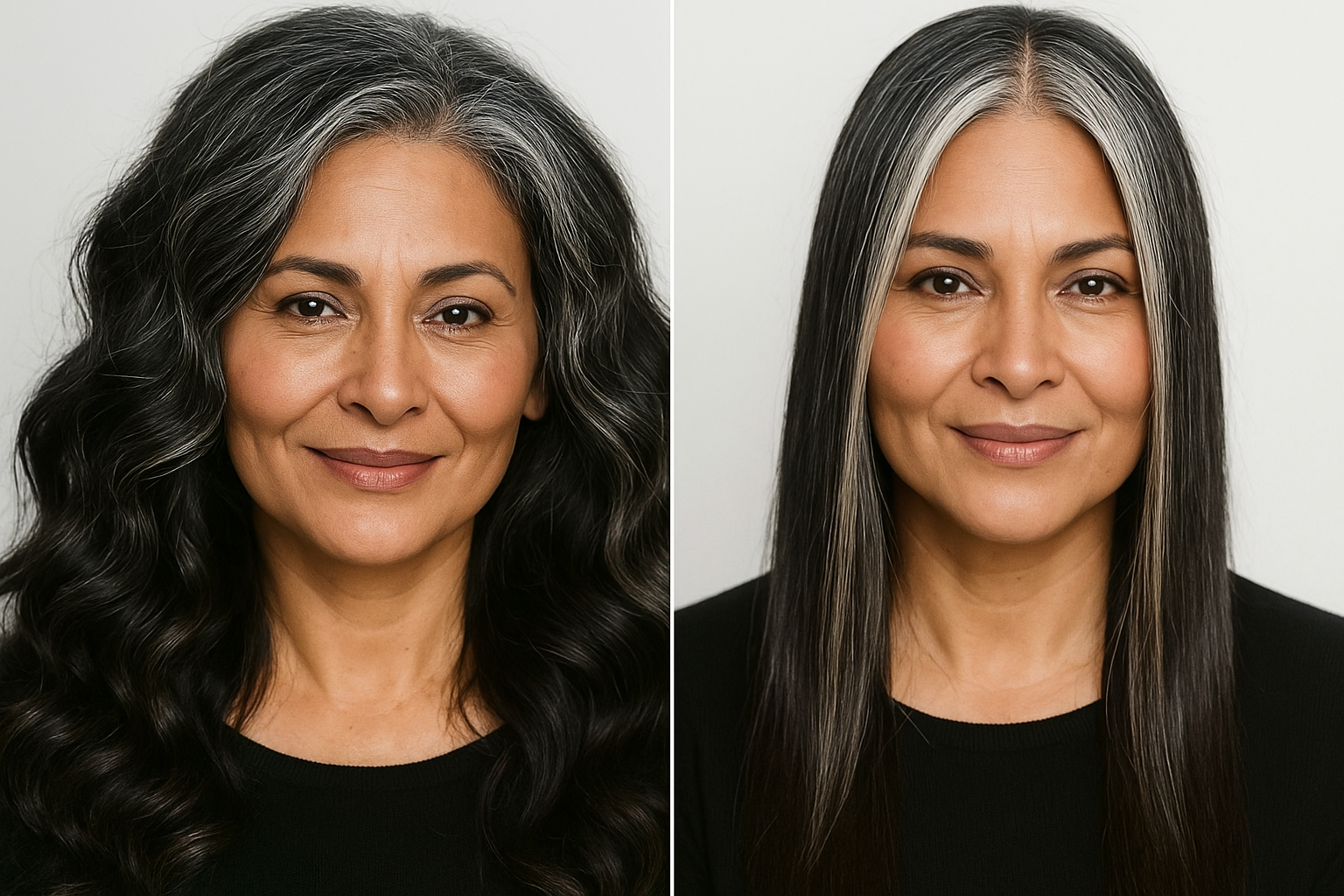 Salt & Pepper Hair Black