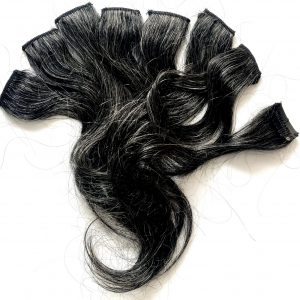 SALT AND PEPPER GREY CLIP-IN HAIR EXTENSION HIGHLIGHTS