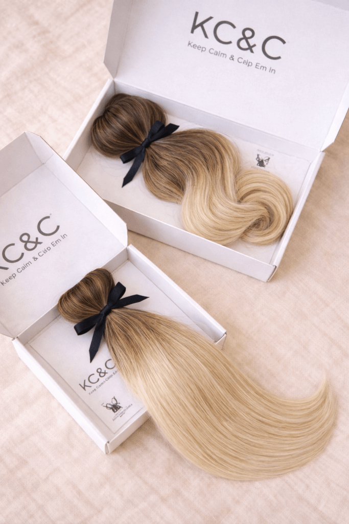 Ash Blonde Brunette Balayage Ombre Slavic Remy Hair Straight and Wavy