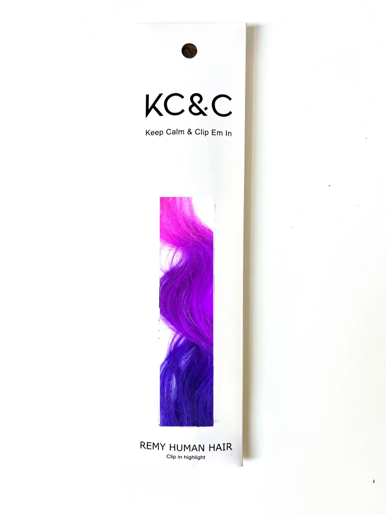 12 inch Purple Rainbow Color Melt Remy Clip in Human Hair Extensions 12PCS Colored Purple Hair Extensions Clip in Colorful Hair  main image 4