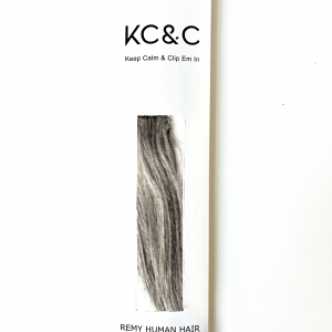 Salt & Pepper Black Light Clip-in hair extensions