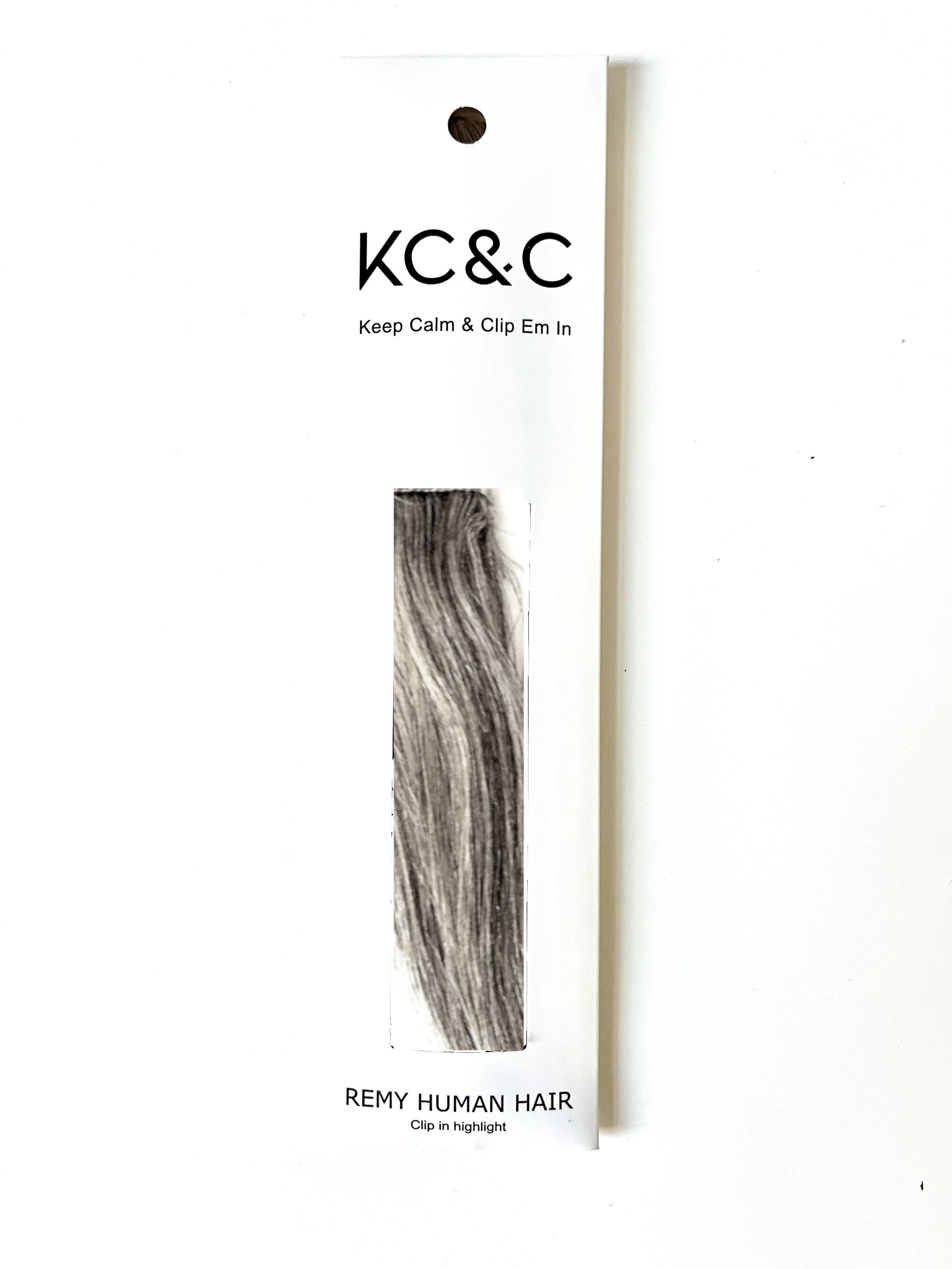 Salt & Pepper Black Light Clip-in hair extensions