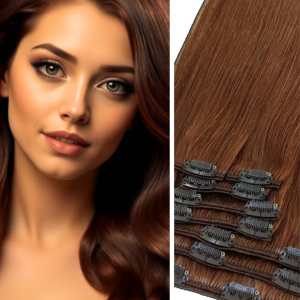 Auburn Slavic Remy Hair Extension Clip-ins