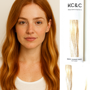 Balayage Blonde Warm Highlights Hair Extension Clip-in