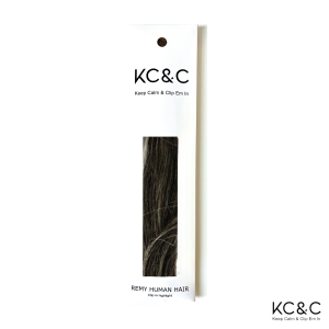 Salt & Pepper Natural Black Remy human hair highlights