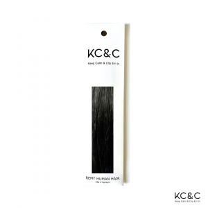 Salt and Pepper Black Dark Clip-in Hair Extension Highlight