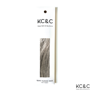 Salt & Pepper Black Light Clip-in hair extensions