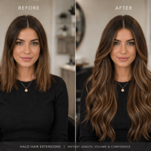 100% REMY HUMAN HAIR HALO HIDDEN WIRE VOLUMISING EXTENSIONS