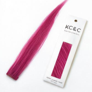 Cerise Pink Highlights Human Hair Single
