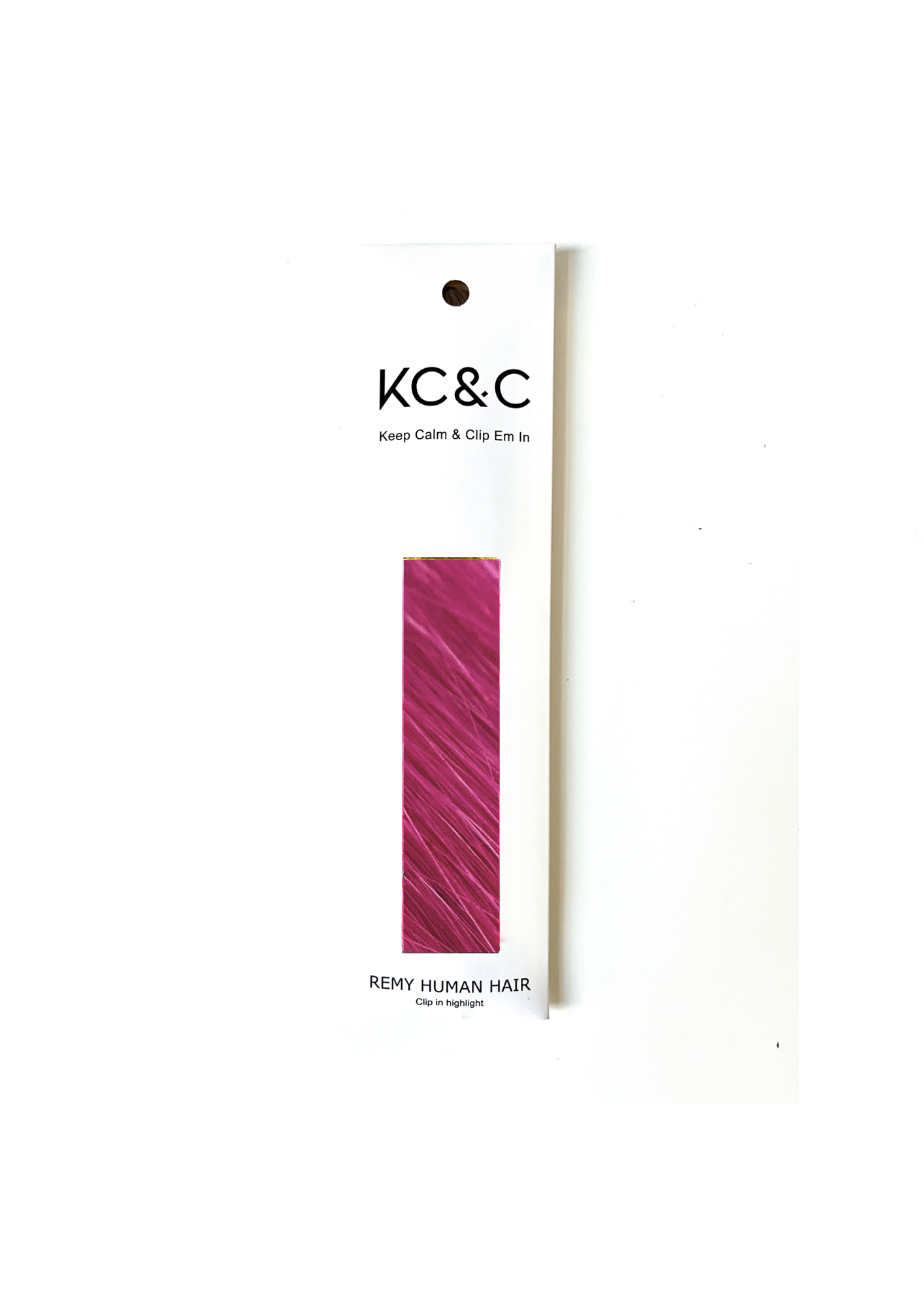 Cerise Pink Highlight human hair Non-Remy clip-in hair Extensions. Cosplay