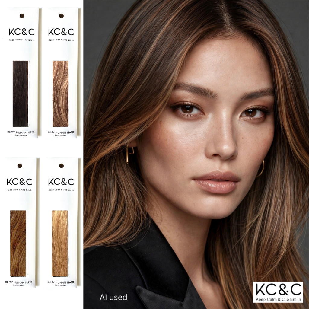 Colour melt hair blending Remy human hair highlights